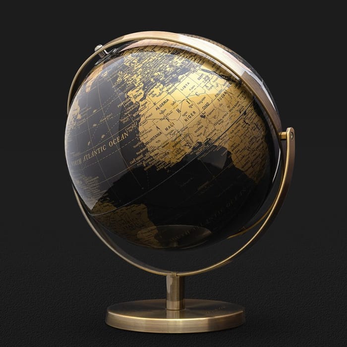 Globe 20 cm - Black/Gold