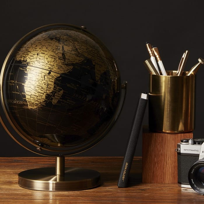 Globe 20 cm - Black/Gold