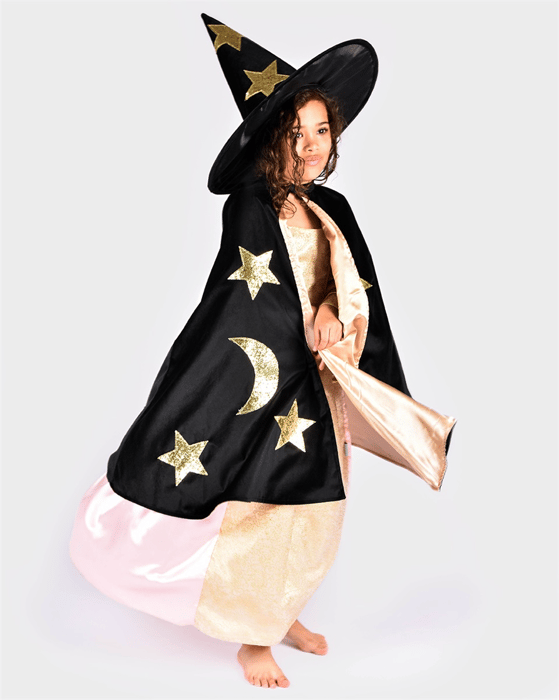 Magic Cape and Hat with Stars, size 3-8 years