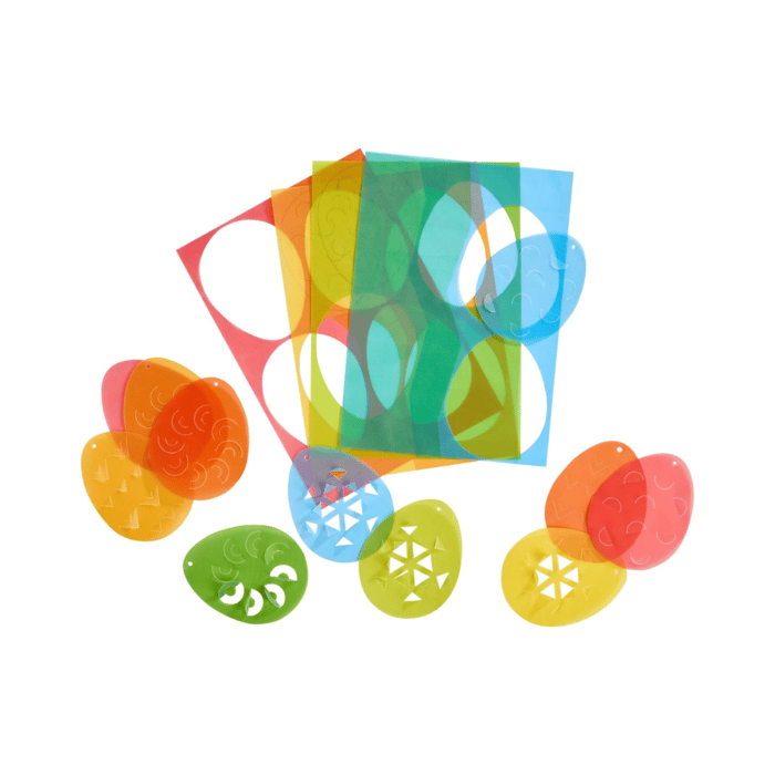 DIY Folded Paper Easter Eggs, 16 pcs