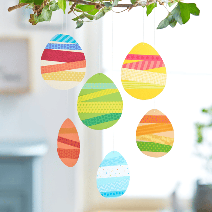 DIY Collage Easter Eggs, 12 pcs