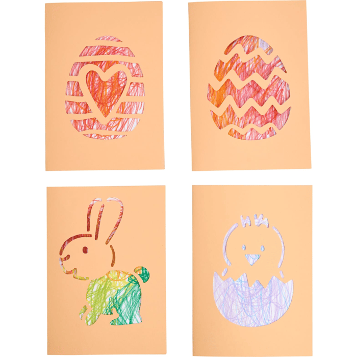 DIY Easter Cards, 12 pcs