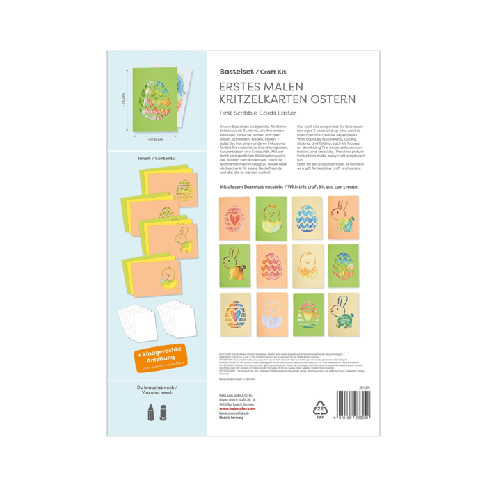DIY Easter Cards, 12 pcs