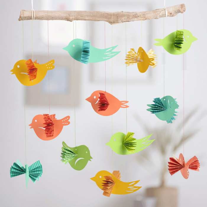 DIY Bird Ornaments, 12 pcs