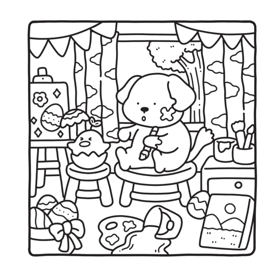 Colouring Book - Cozy Cuties