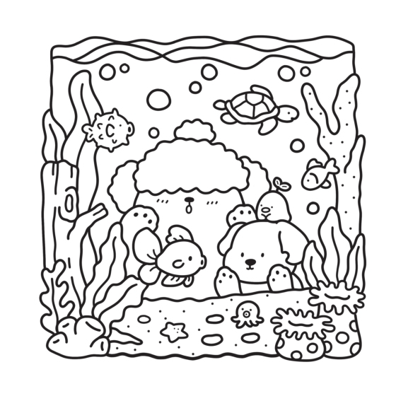 Colouring Book - Cozy Cuties
