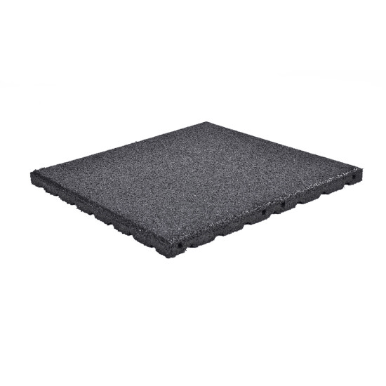 Safety Mat 50x50 cm/30 mm - Black (EN approved)