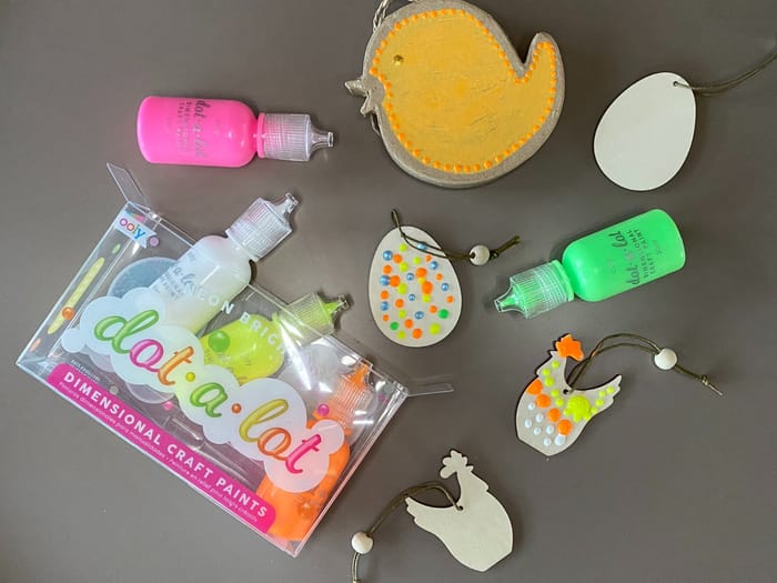 Paint Your Own Easter Ornaments, 9 pcs