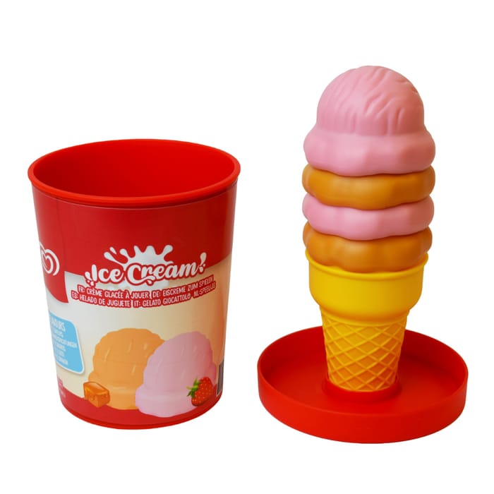 Play Ice Cream Tub Set - Strawberry & Caramel