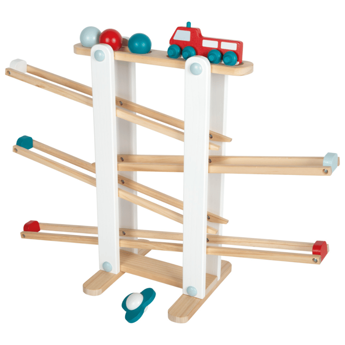 Wooden Ball & Car Ramp H: 50 cm