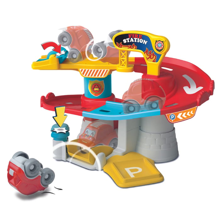 Fire Station Spiral Car Track