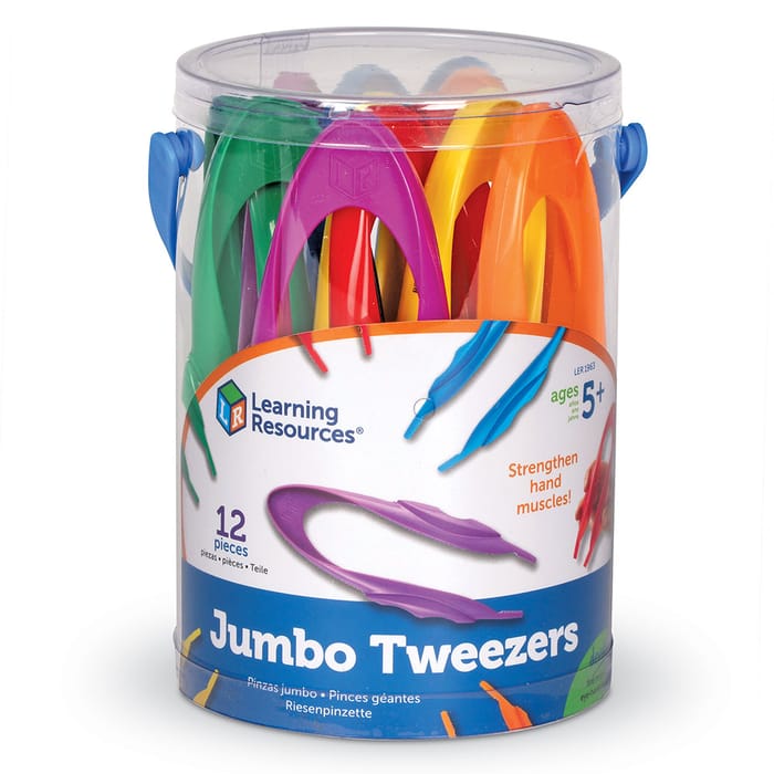 Jumbo Tweezers, Set of 12 pcs