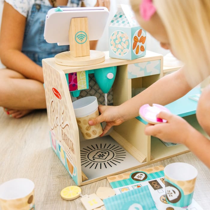 Wooden Cafe Barista Coffee Shop, 35 pcs