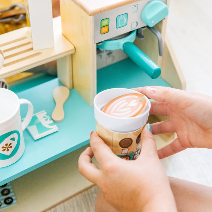 Wooden Cafe Barista Coffee Shop, 35 pcs