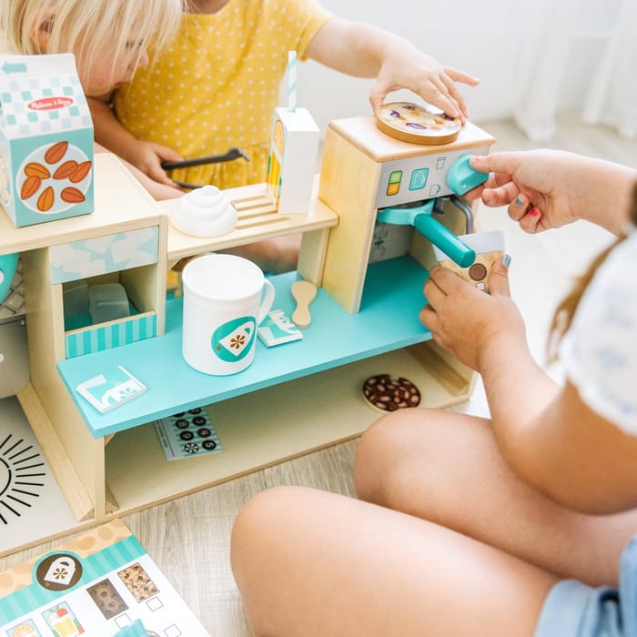 Wooden Cafe Barista Coffee Shop, 35 pcs