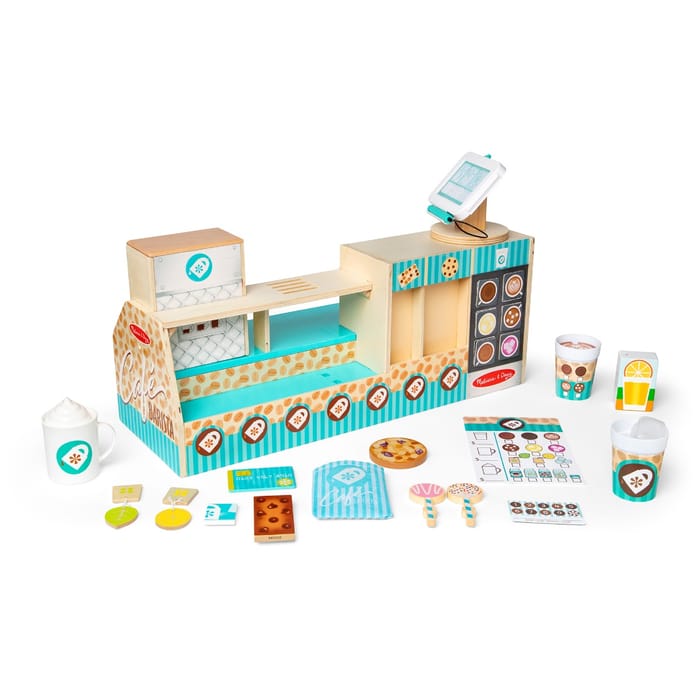 Wooden Cafe Barista Coffee Shop, 35 pcs