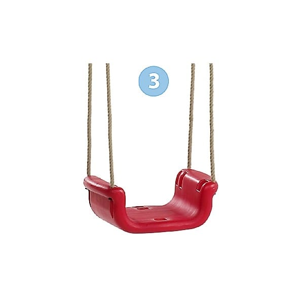 3-in-1 Baby Swing - Yellow/Red