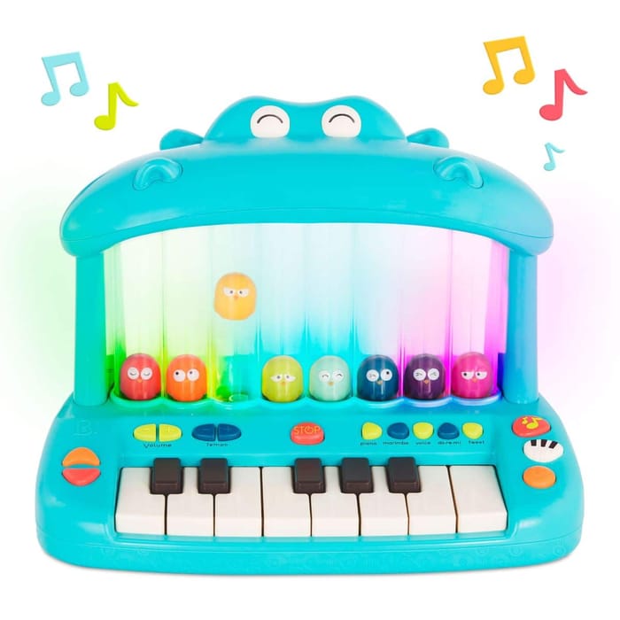 Hippo Pop Play Piano with Sounds and Lights