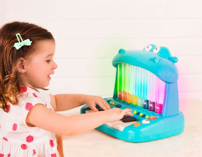 Hippo Pop Play Piano with Sounds and Lights