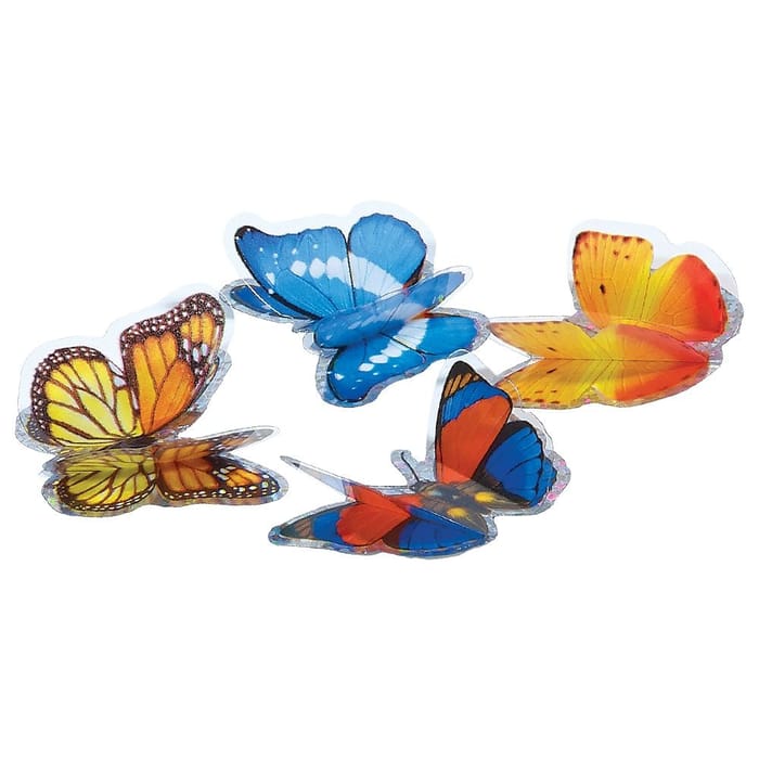 3D Butterfly Stickers, 1 sheet