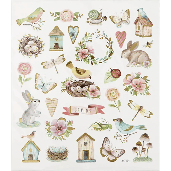 Stickers - Spring & Easter, 1 Sheet