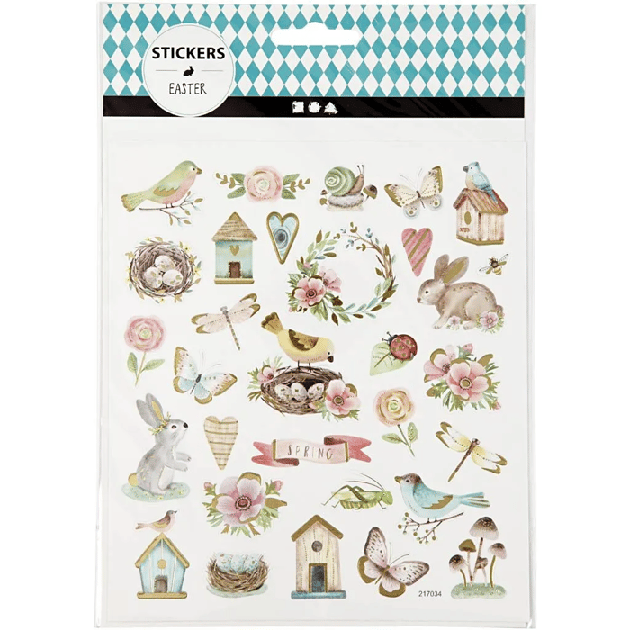 Stickers - Spring & Easter, 1 Sheet