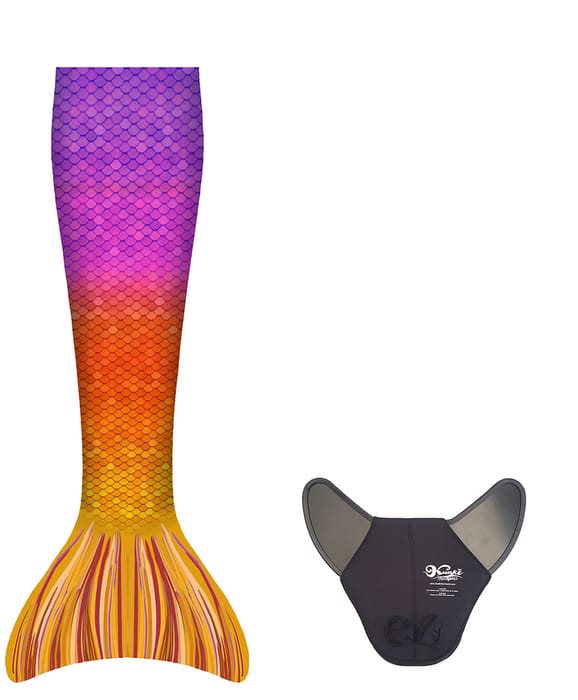 Mermaid Tail + Monofin - Ibiza (XS + S)