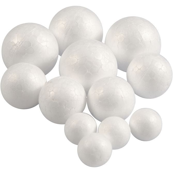Polystyrene Balls, 3x4 pcs