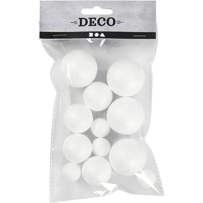 Polystyrene Balls, 3x4 pcs