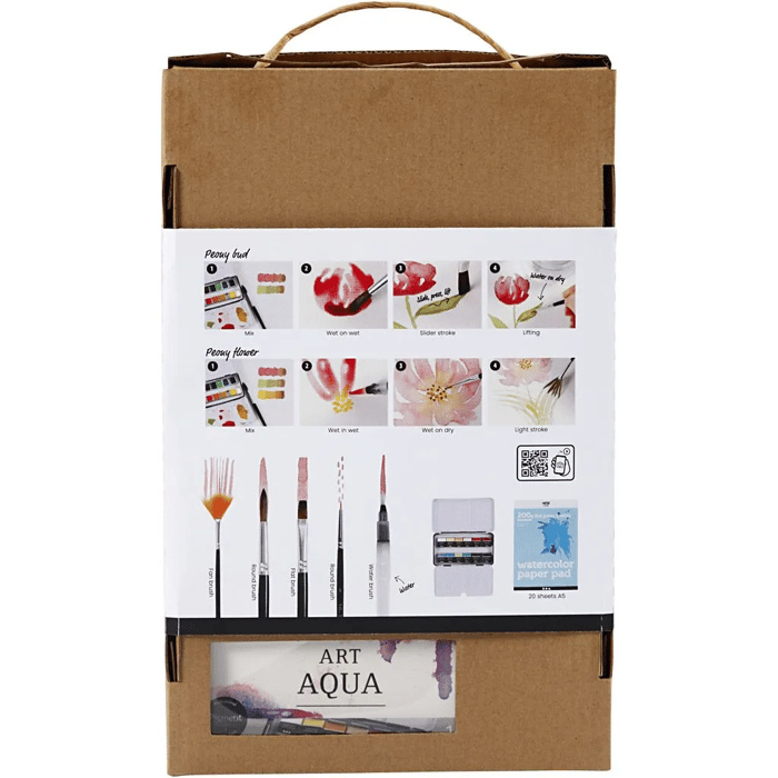 Learn to Watercolour Kit with Instructions