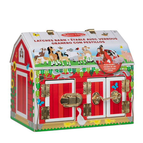 Latches Barn with 4 Play Figures