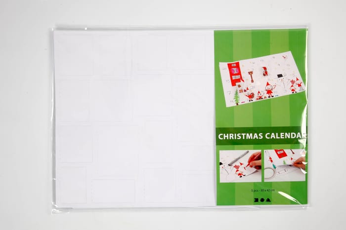 DIY Advent Calendar (Blank), 5 pcs