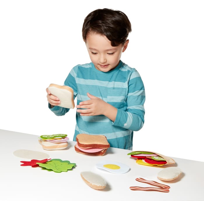 Play Food - Felt Sandwich Play Set, 33 pcs