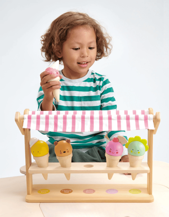 Play Food - Ice Cream Cone Stand, 5 pcs