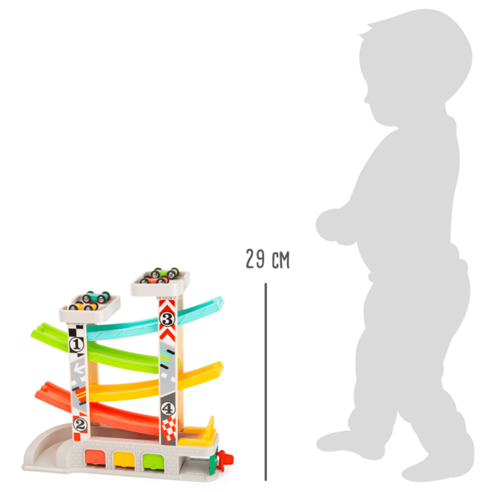 Car Ramp Race Track with Garage