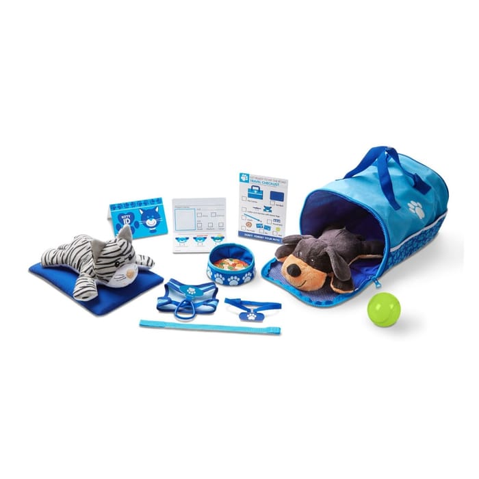Tote & Tour Pet Travel Play Set, 16 pcs