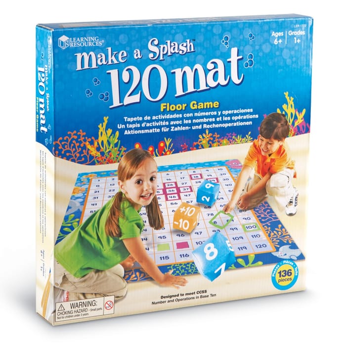 Make a Splash 120 Mat Math Floor Game 120x140 cm