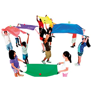 2-Person Parachute, Set of 6 pcs