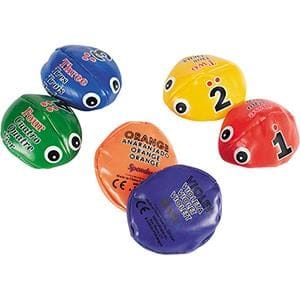 Bean Bags / Juggling Beetles, Set of 6 Colours