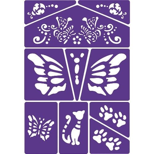 Face Paint Stencils - Cat & Butterfly