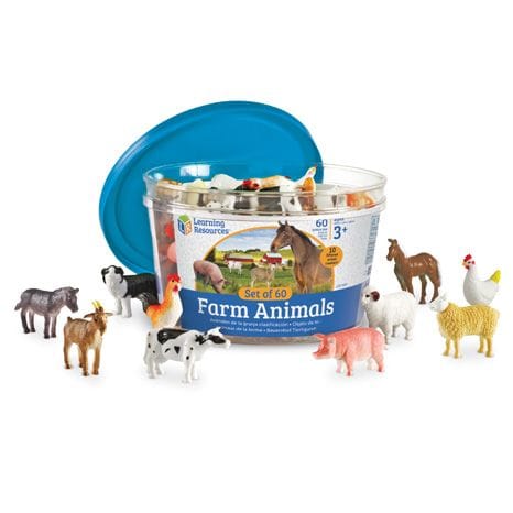 Count & Sort - Farm Animals or Dinosaurs, 60 pcs
