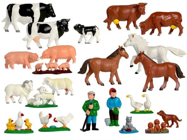KREA Farm Animal Figures, 22 pcs