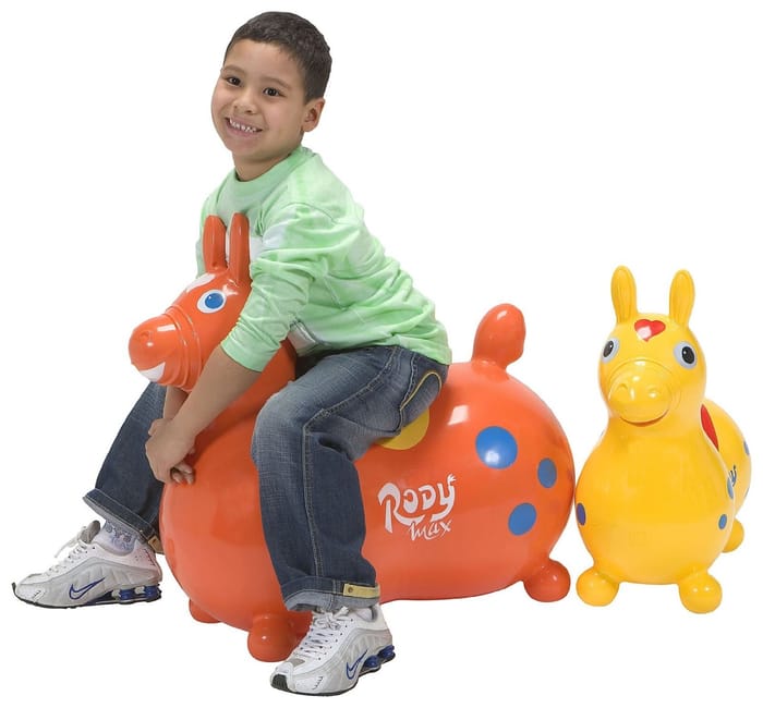 Rody MAX Inflatable Bouncy Horse, Orange