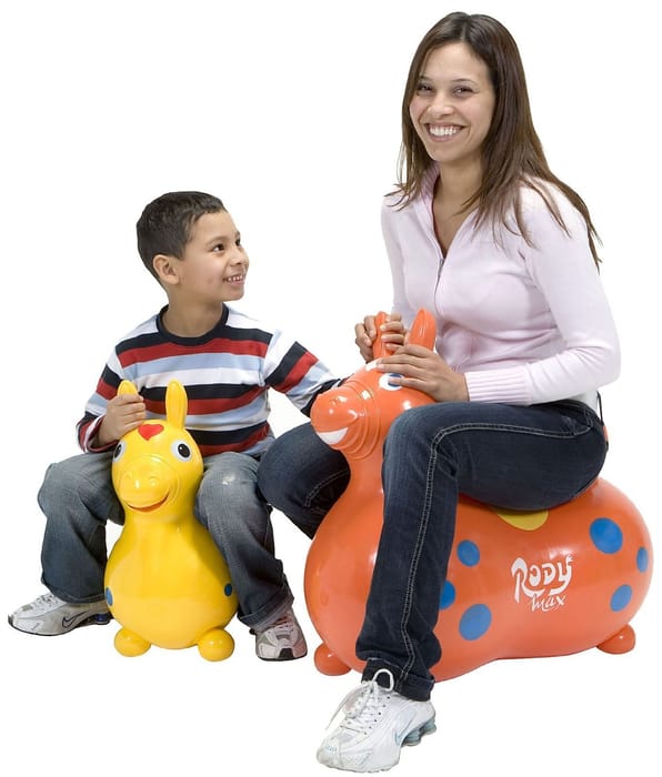 Rody MAX Inflatable Bouncy Horse, Orange