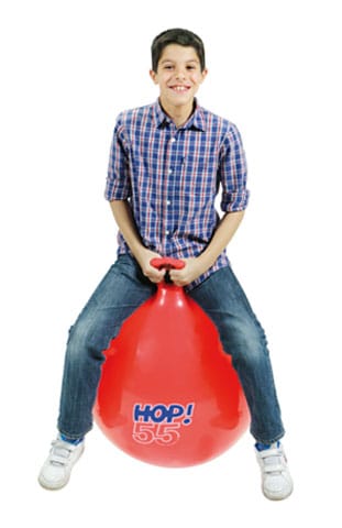Hopper Ball with Handle Ø55 cm, Red