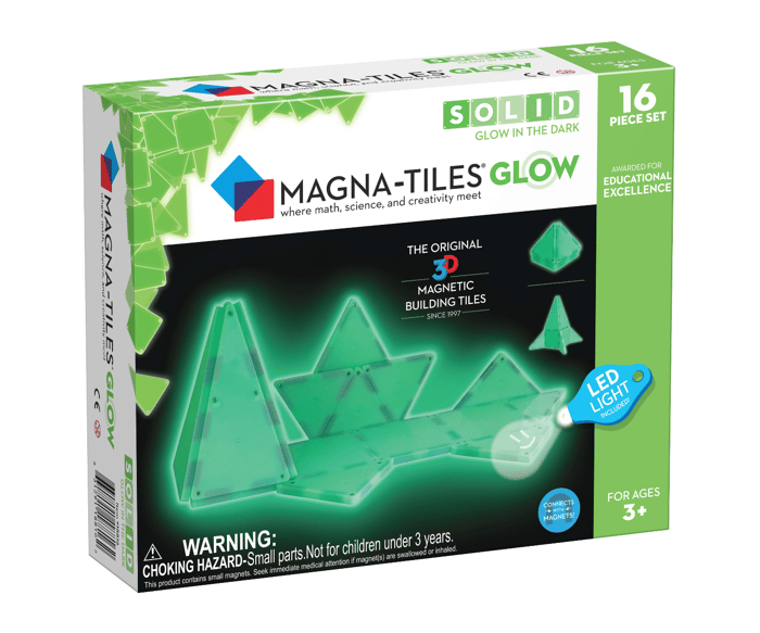 Magna-Tiles | Glow in the Dark, 16 pcs
