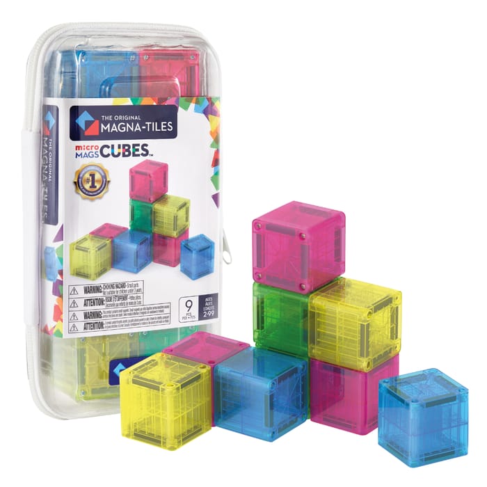 Magna-Tiles | microMAGS Cubes, 9 pcs
