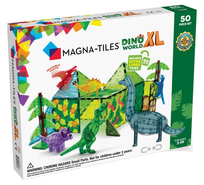Magna-Tiles | Dino World XL, 50 pcs