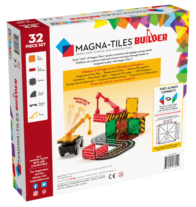 Magna-Tiles | Builder, 32 pcs