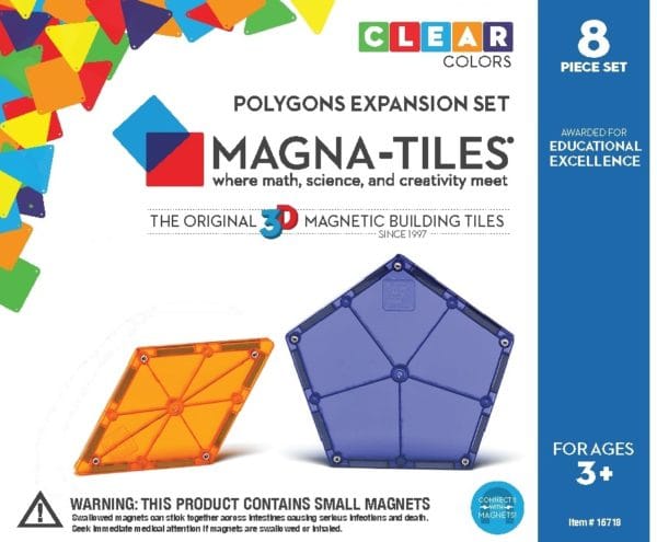 Magna-Tiles | Polygons Expansion Set, 8 pcs